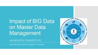 Impact of BIG Data
on Master Data
Management
AN INDUSTRY PERSPECTIVE
Subhendu Dey | Senior Consultant / IT Architect
 