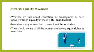 Impact of changing role of women on family | PPTX