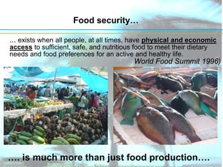 Impact of climate change on agriculture and food A Presentation to NGO ...