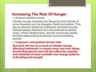 Impact of climate change on agriculture and food A Presentation to NGO ...