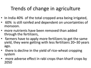 Impact of climate change on biodiversity and agriculture | PPTX