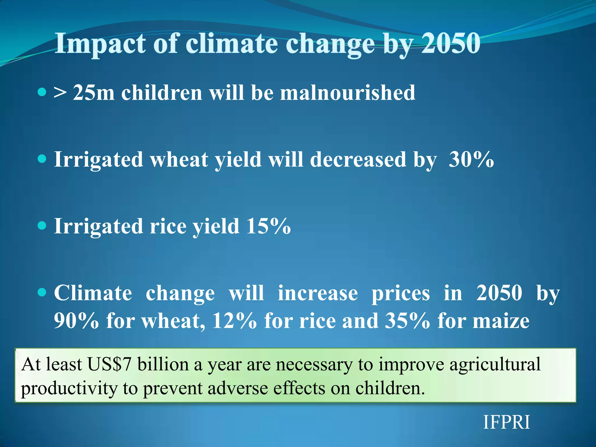 Impact of climate change on rice production | PPTX