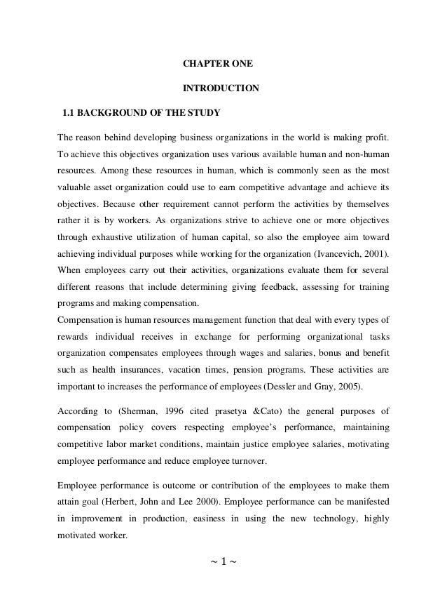 Impact Of Pensation On Employees Job Performance Incase