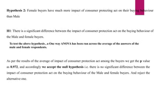 Impact of consumer protection act, 1986 on the buying behavior of ...