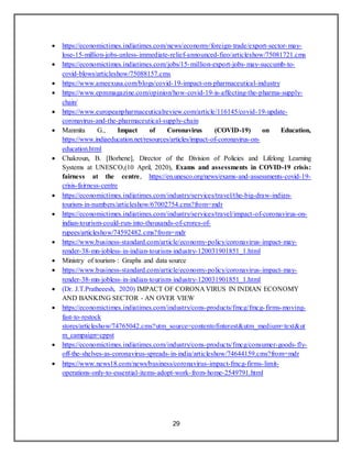 Impact of corona virus on Indian economy | DOCX