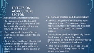 Impact of COVID-19 on Indian Agriculture | PPTX