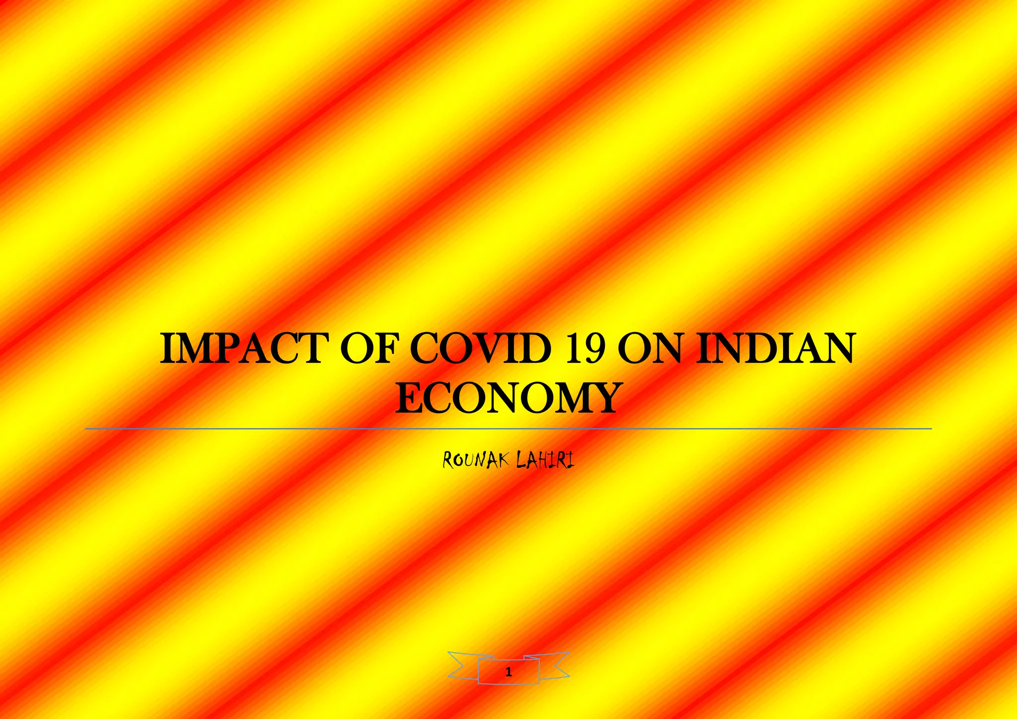 Impact of covid 19 on indian economy | PDF