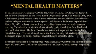 Impact of COVID 19 on mental health.pptx