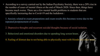 Impact of COVID 19 on mental health.pptx