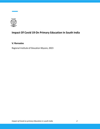 Impact of Covid 19 on primary education.pdf