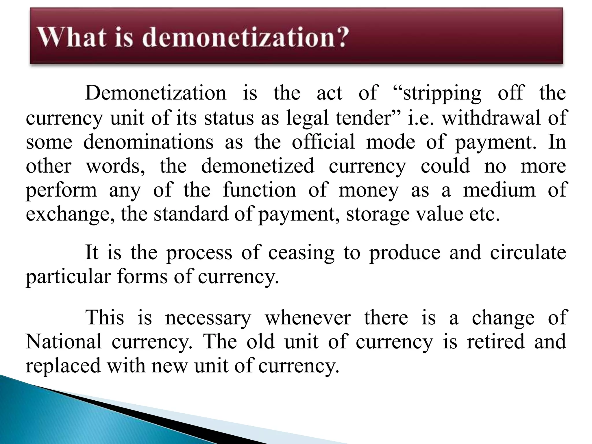 Impact of demonetization on agriculture sector | PPTX