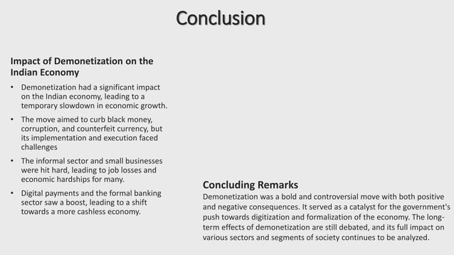 Impact of demonetization on indian economy.pptx | Currencies | Economy
