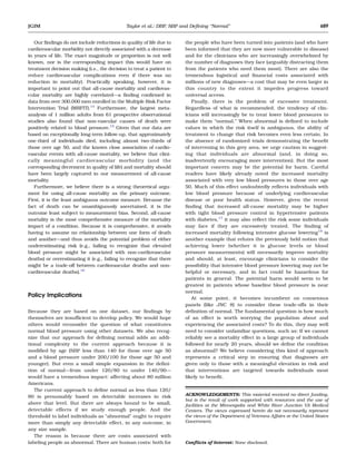 Impact of diastolic and systolic blood pressure on mortality ...