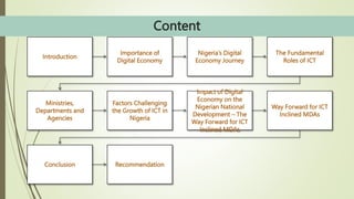 Impact of Digital Economy on the Nigerian National Development – The ...