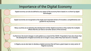 Impact of Digital Economy on the Nigerian National Development – The ...