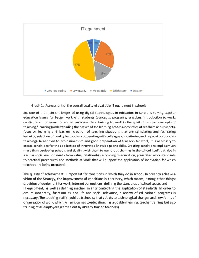 Impact of digital technologies on education in serbia | PDF