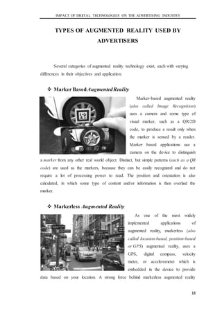 Impact of Digital Technologies on the Advertising Industry | DOCX