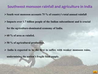 Impact of el nino &la nina on indian agriculture | PPTX