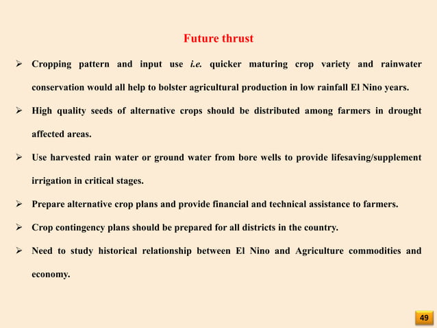 Impact of el nino &la nina on indian agriculture | PPTX | Weather | Science