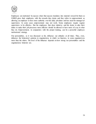 Impact of employee motivation and personality on performance | PDF