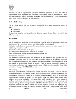 Impact of employee motivation and personality on performance | PDF