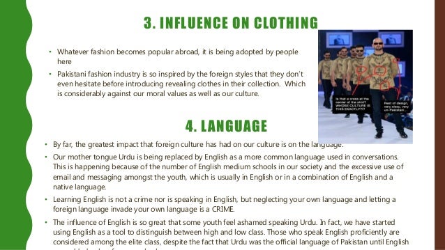 Influence of fashion on youngsters