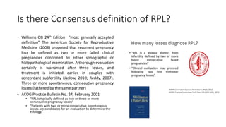Impact Of Genetic Testing For RPL Couples | PPTX