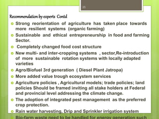 Impact of global climate change new in agriculture A Presentation in a ...
