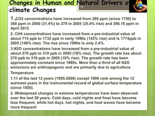 Impact of global climate change new n agriculture A Presentation By Mr ...