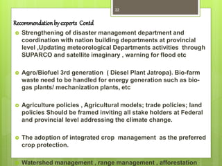Impact of global climate change new n agriculture A Presentation By Mr ...