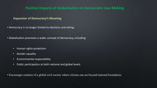 Impact of Globalization on Democratic Law-Making | PDF