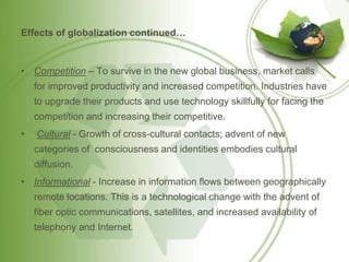 Impact of globalization on organizational behaviour | PPTX
