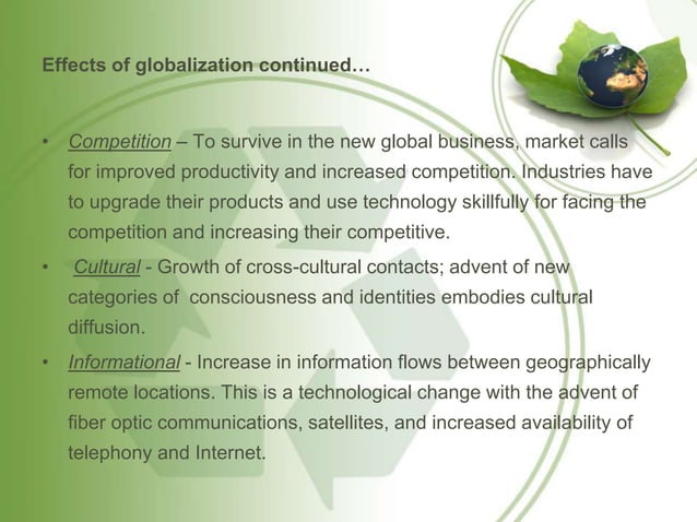 Impact of globalization on organizational behaviour | PPTX