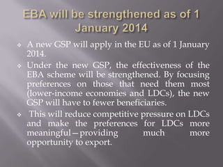Status Gsp Impact of GSP plus status given by European union, on Pakistan | PPTX