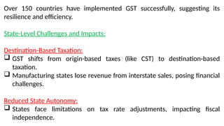 Gst Rationalisation Explained Explanation on Impact of GST on State revenue | PPTX