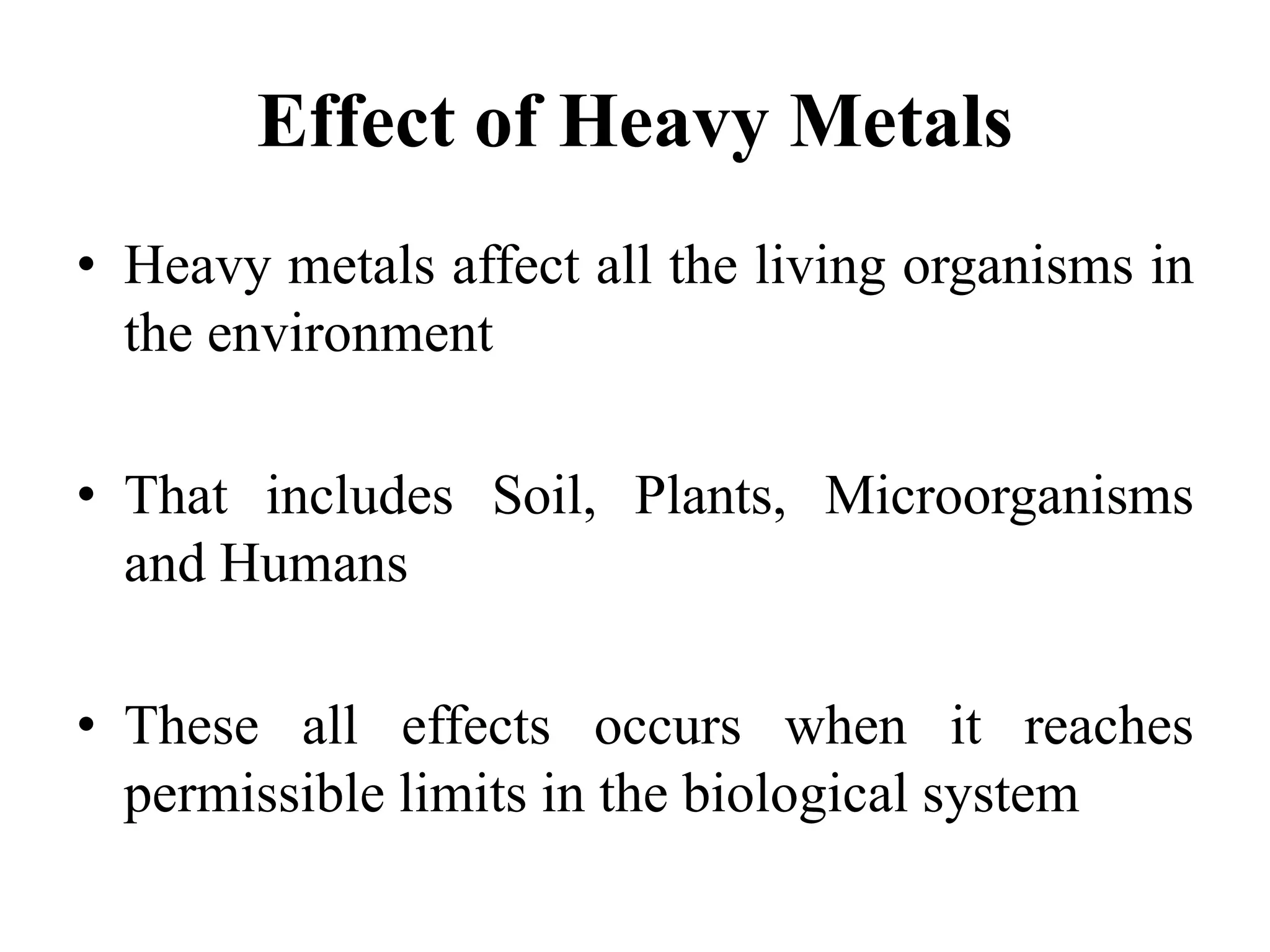 Impact Of Heavy Metals In Vegetable Crops | PPTX