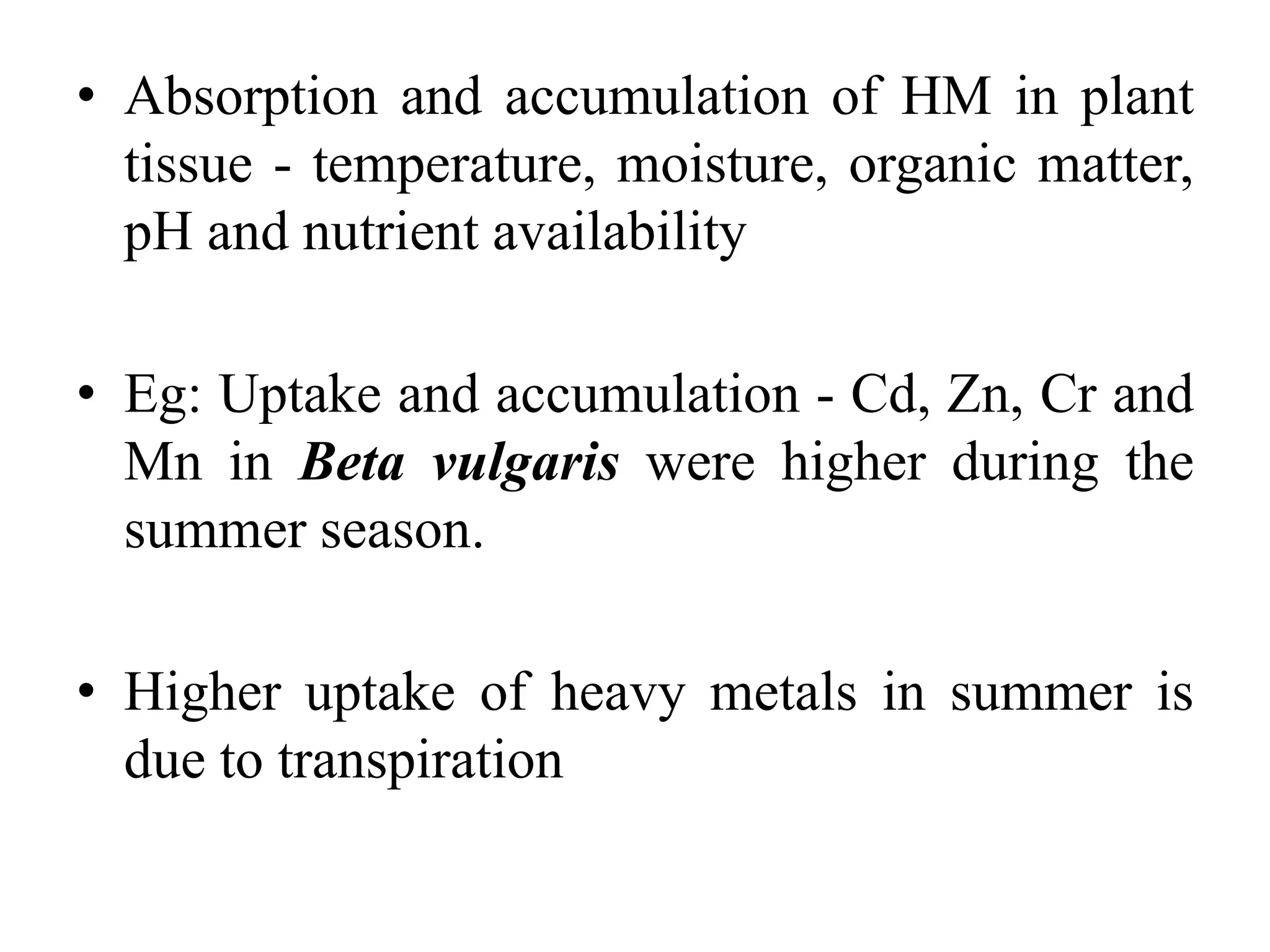 Impact Of Heavy Metals In Vegetable Crops | PPTX