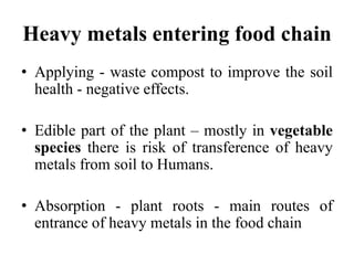 Impact Of Heavy Metals In Vegetable Crops | PPTX