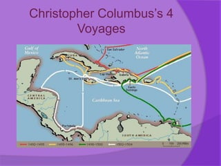 Christopher Columbus’s 4
Voyages
 