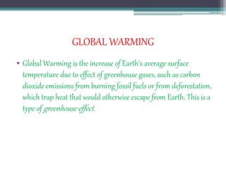 Impact of human activities on weather and climate | PPTX