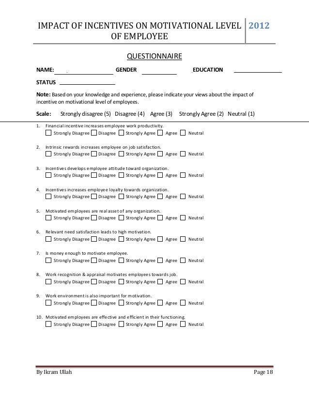 Dissertation proposal on employee motivation