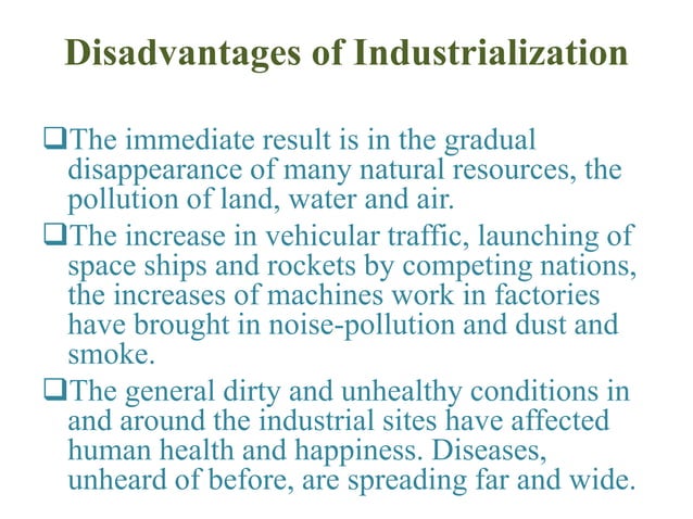 Impact of industrialization on society | PDF