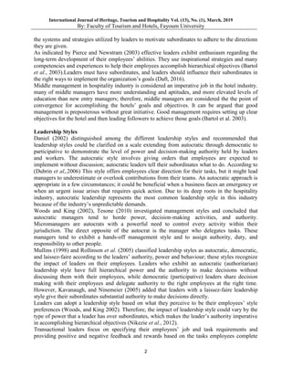 Impact of leadership style on employee job satisfaction in the ...