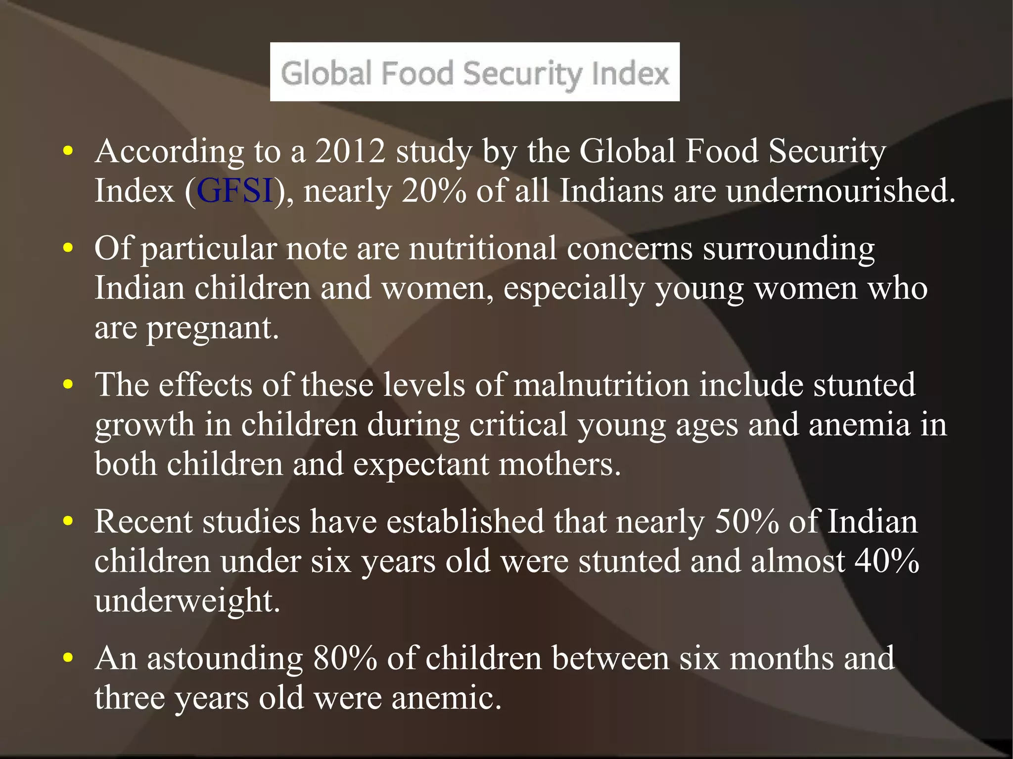 Impact of malnutrition in india | ODP
