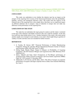 Impact of mergers and acquisitions | PDF