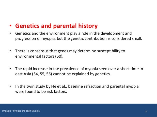 Impact of myopia and high myopia