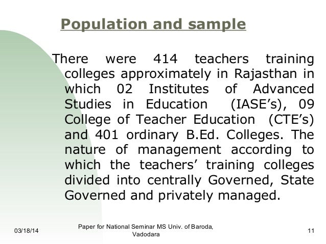 Impact Of Ncte On Secondary Teacher Education In Rajasthan