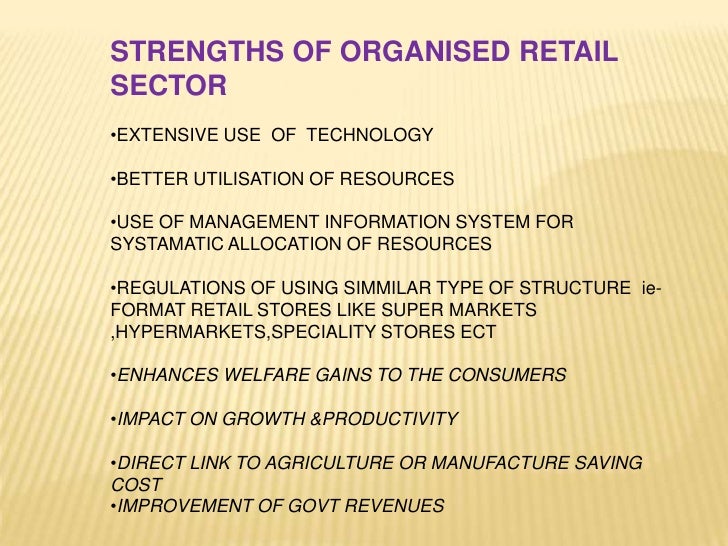 Impact of organised retailing on traditional retailers