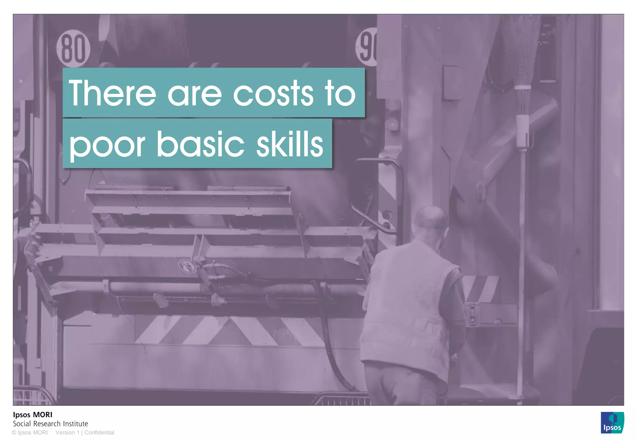 Version 1 | Confidential© Ipsos MORI
There are costs to
poor basic skills
 