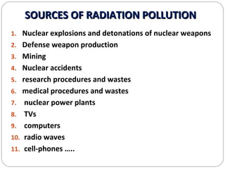 Impact of radiation pollution on human health siri | PPT
